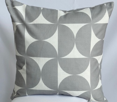 Grey Retro Reflection Pillow
