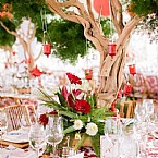 Radiant Red Rehearsal Dinner