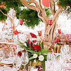 Radiant Red Rehearsal Dinner