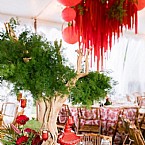 Radiant Red Rehearsal Dinner