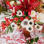 Radiant Red Rehearsal Dinner