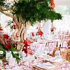 Radiant Red Rehearsal Dinner