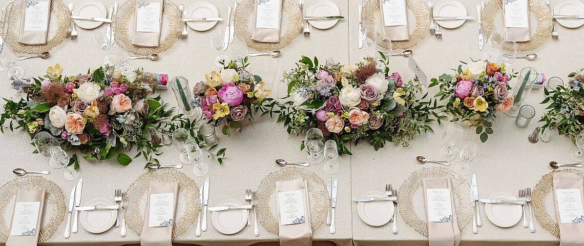 Cornflower Blue & Cream Wedding