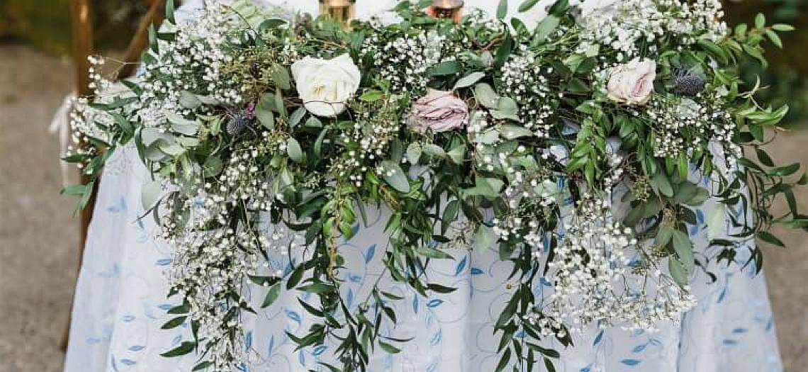 Pale Blue Petals and Pups