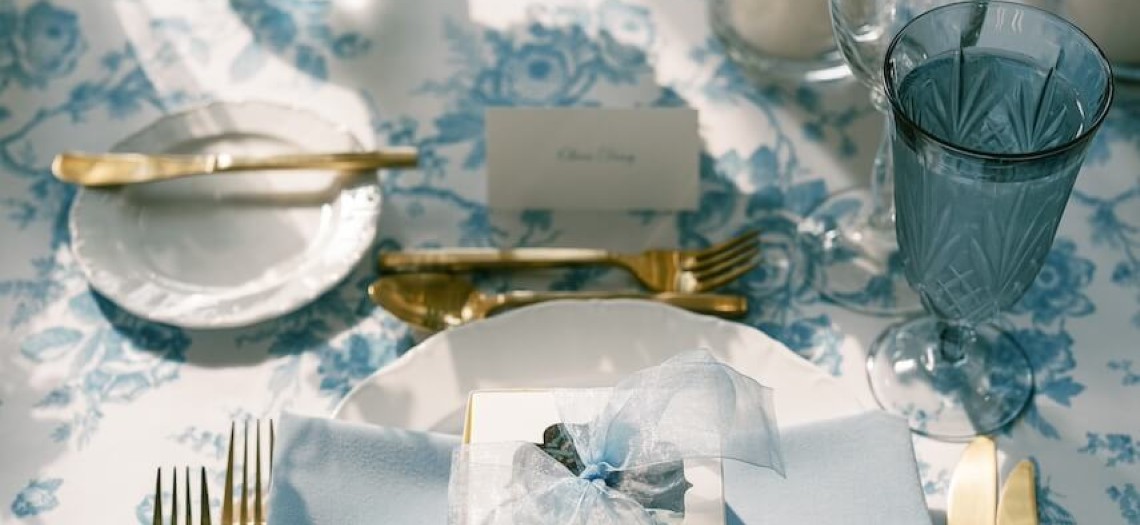 Wrapped in Toile: A Soft Blue Love Story