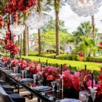 Chic Stripes & Velvet Touches in Florida