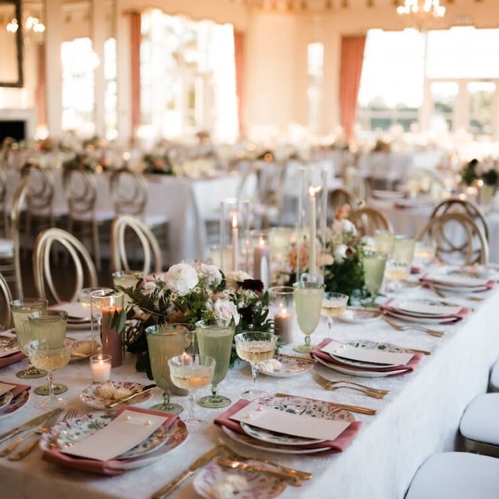 Blush Hues & Paisley Patterns at Golden Hour
