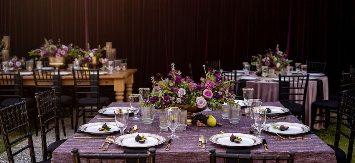 Rich in Plum: A Velvet-Infused Georgia Wedding
