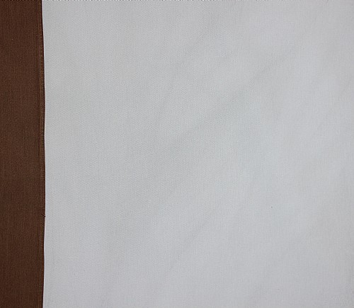 Light Blue Cotton with Brown Cotton border