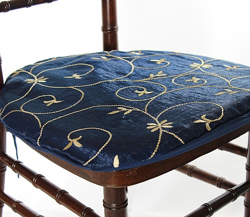 Navy Venezia Seat Cushion Cover