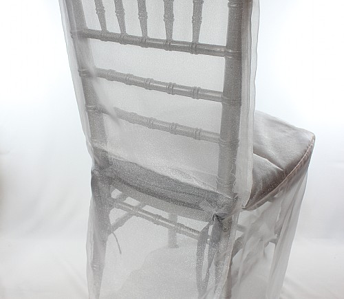 White Organza Chiavari Chair Cover