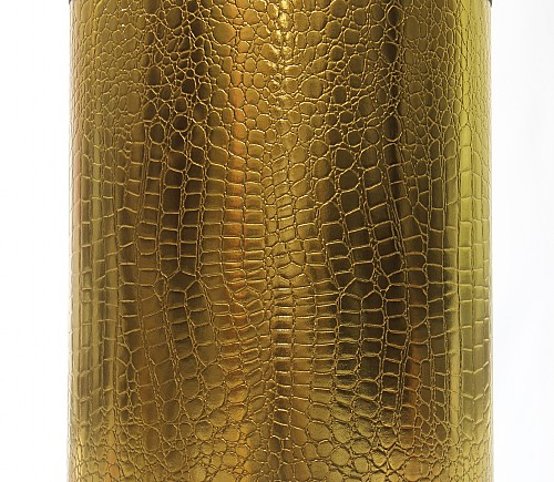 Gold Crocodile Cylinder Shade