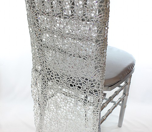 Silver Rajistan Chiavari Tuxedo Chair Back