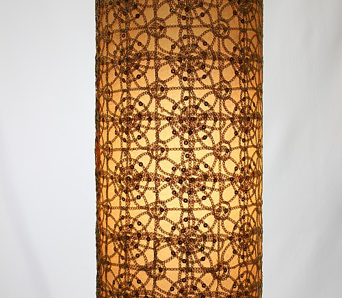 Gold Rajistan Tall Cylinder Shade