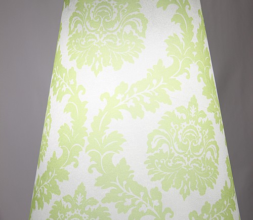 Lovely Lime Damask Cone Shade