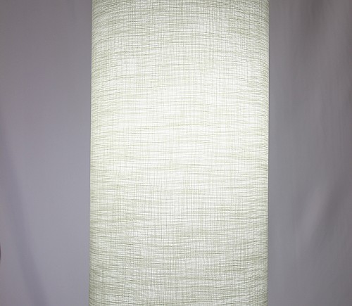 White Linen Tall Cylinder Shade