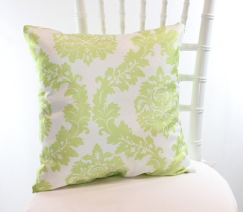 Lovely Lime Damask Pillowcase