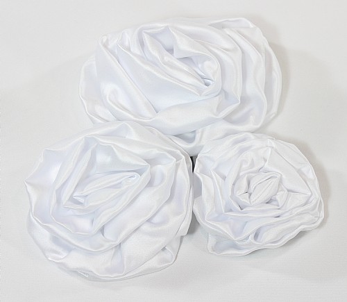 White Lamour Rosettes