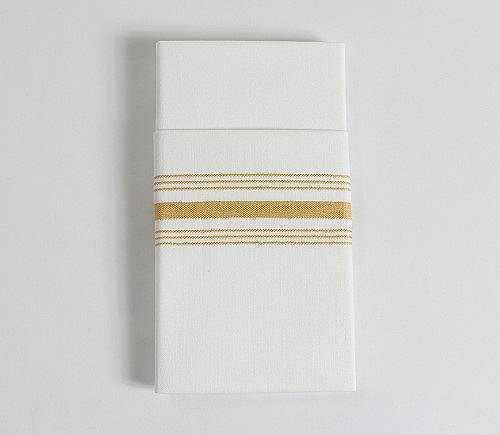 Gold Dinette Stripe Dinner Napkin