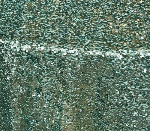 Aqua Sequined Taffeta