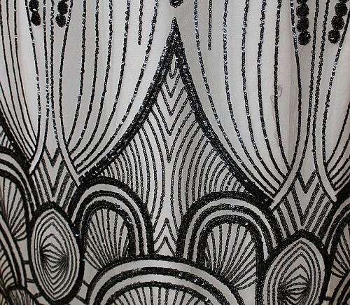 Black Gatsby Deco Sequin