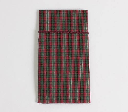 Yuletide Sparkle Plaid Dinner Napkin