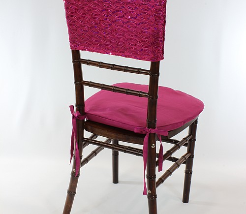 Fuchsia Helix Chair Cap