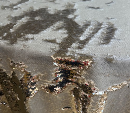 Ivory and Gold Interactive Sequins