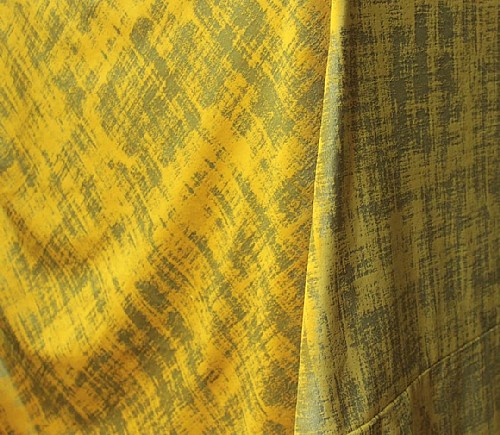 Ochre Distressed Velvet