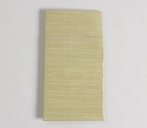 Beige Faux Silk Dinner Napkin