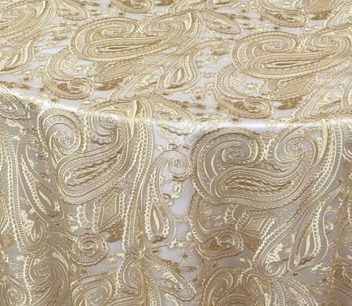 Gold Paisley Lace