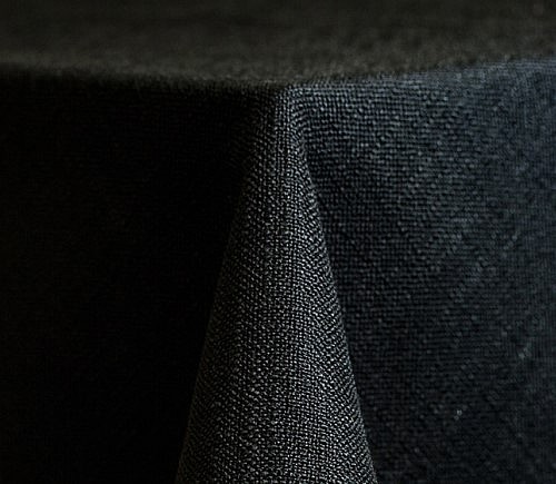 Black Panama Linen