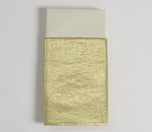 Gold Lame with Ivory Cotton Backing