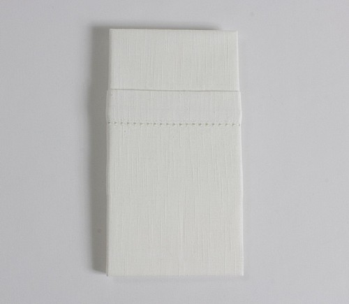 White Hemstitch Dinner Napkin