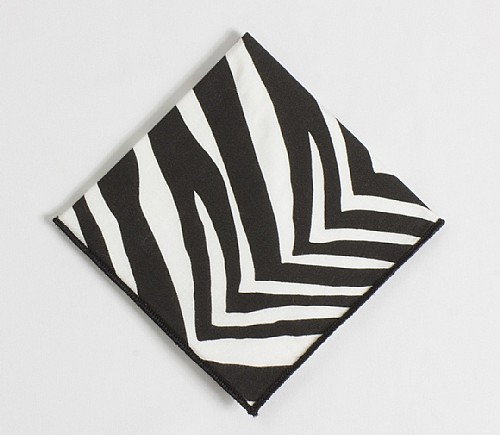 Zebra Cotton Cocktail Napkin