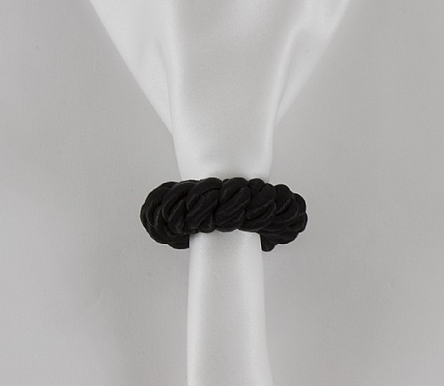 Black Twisted Ring Napkin Ring