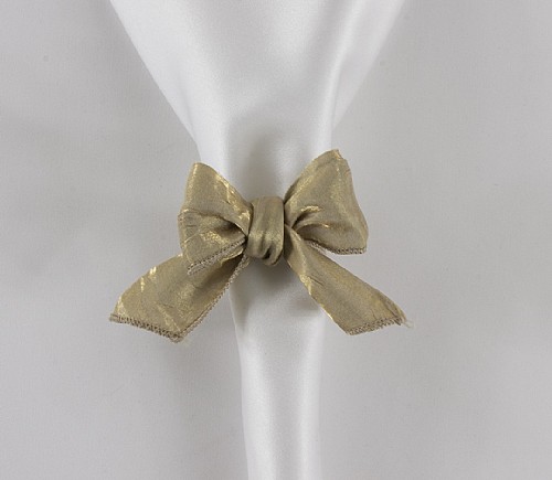 Camel Iridescent Crush Mini Sash Napkin Ring