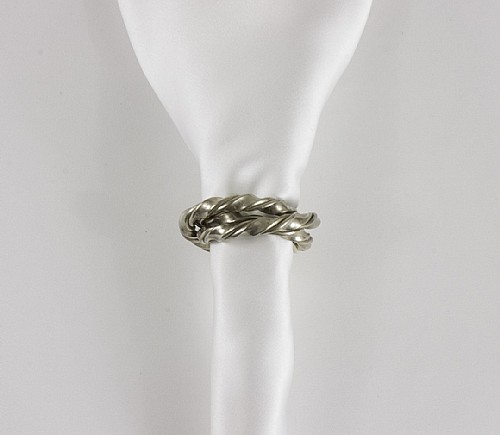 Silver Triple Ring Napkin Ring