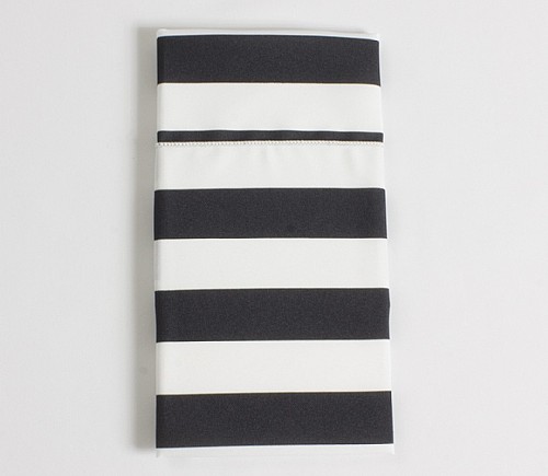 Black Cabana Stripe Dinner Napkin