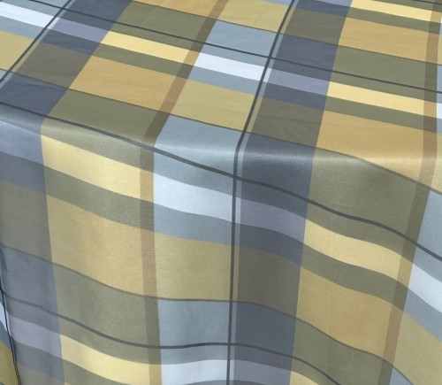 Golden Plaid Sheer