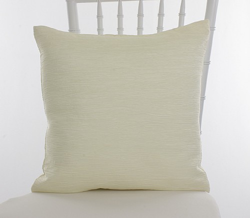 Ivory Fortuny Crush Pillow
