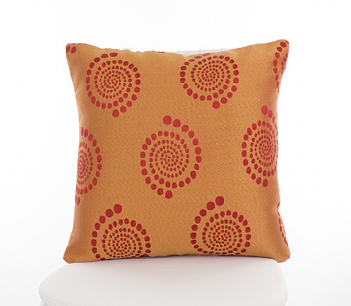 Fire Orange Kaleidoscope Pillowcases (Reversible)
