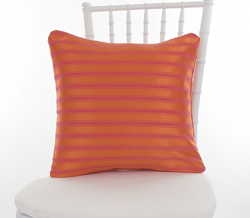 Fuchsia Orange Cassie Stripe Pillowcases