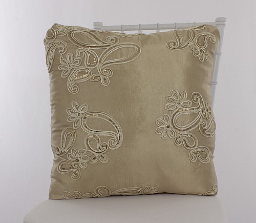 Sequin Paisley Pillow