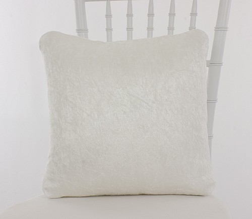White Crushed Velvet Pillowcases