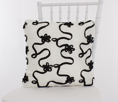 White with Black Azalea Pillowcases