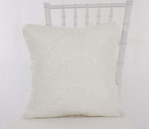 White Eyelash Swirl Pillowcases