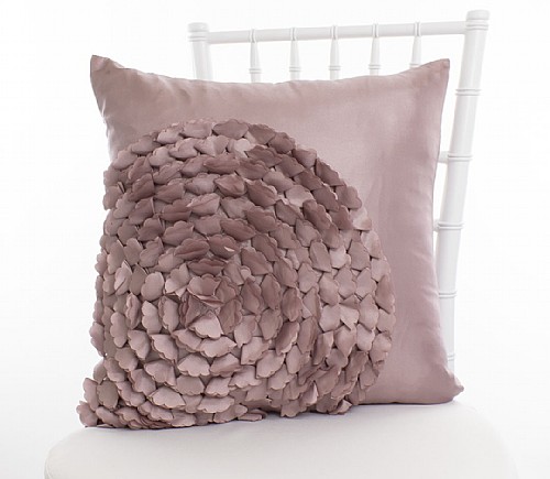 Blush Spiral Flower Pillowcases (Limited Quantity)