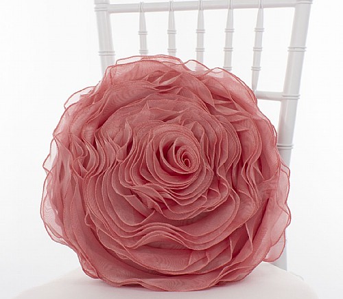 Pink Organza Flower Pillowcases (Limited Quantity)