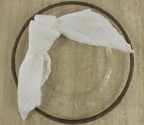 White Gauze Dinner Napkin